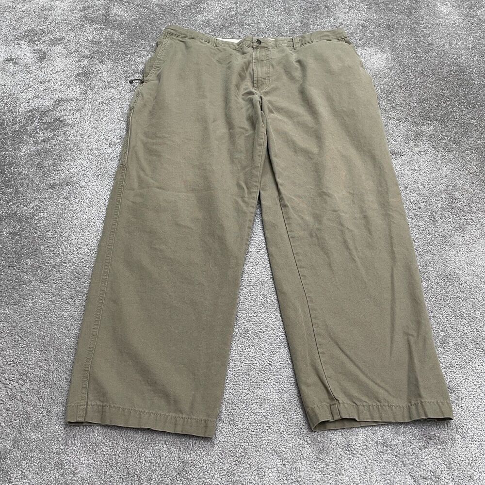 Columbia ROC Carpenter Pants Mens 40x30 Brown Straight Leg Cotton Snap Outdoor